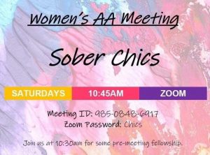 Saturday, 10:30 a.m. est Women’s Meeting!
