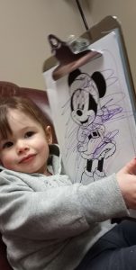 Thank you Stepworks staff for taking time to print off Minnie for my girl to color. She loved it and